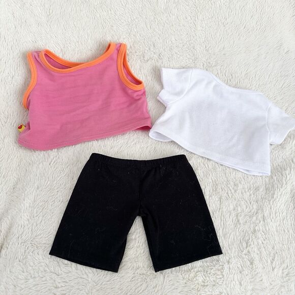 Build A Bear Workshop Clothes Outfit Lot of 3 Love Kiss Me Valentines Top Pants - Picture 5 of 5